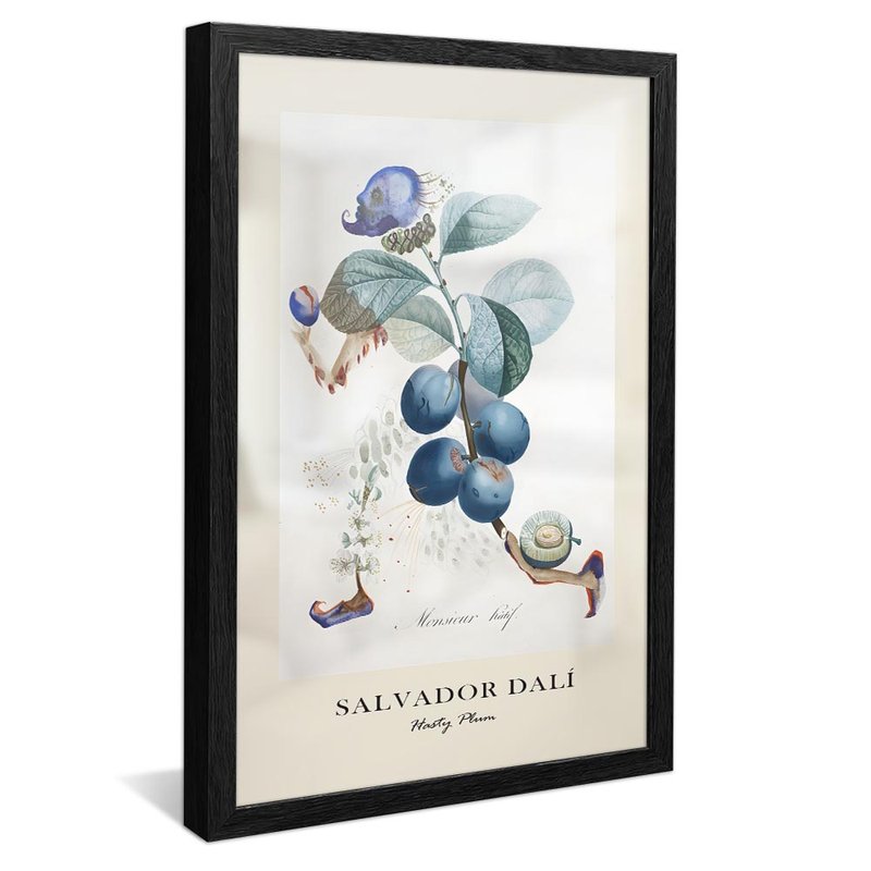 salvador dali hasty plum preto reflexo