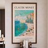 1 quadro claude monet beach falaise