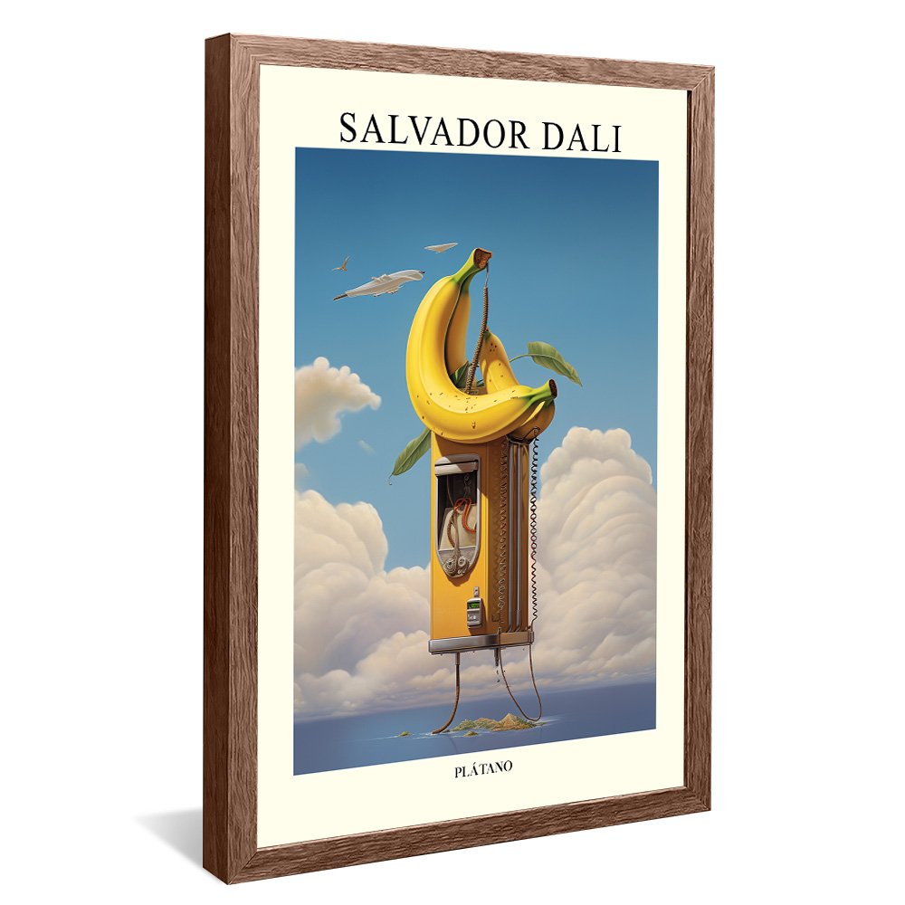 Quadro Decorativo Salvador Dali Plátano V2389