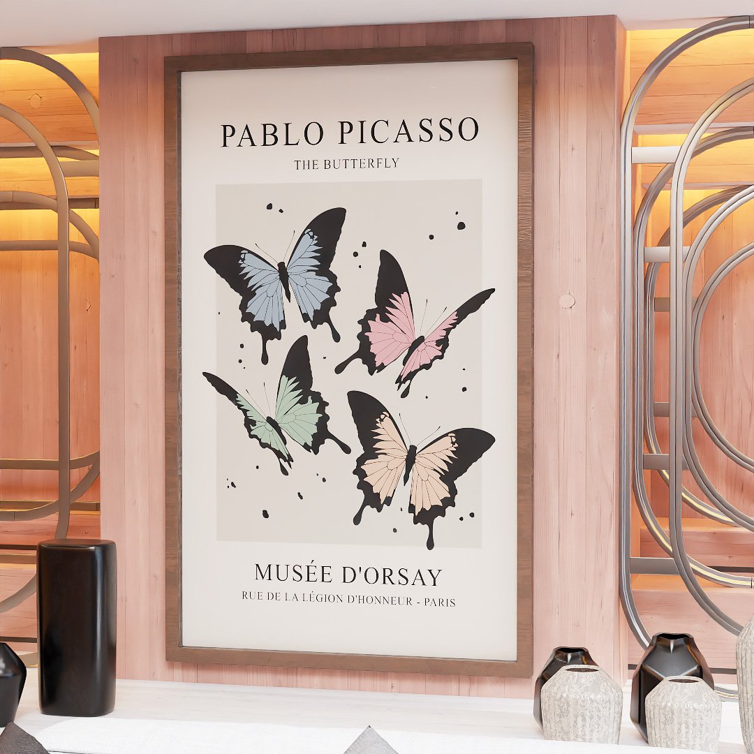 Quadro Decorativo Picasso The Butterfly V2395