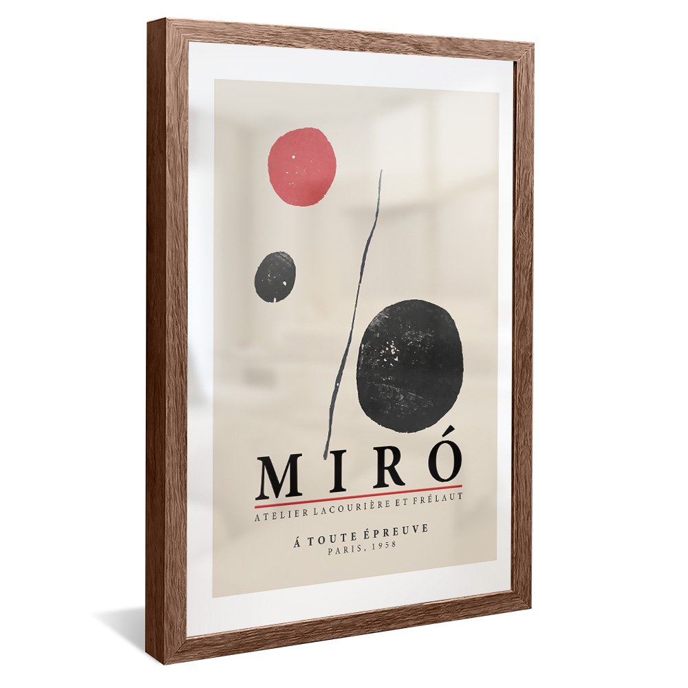 Quadro Decorativo Joan Miro Á Toute Épreuve V2404