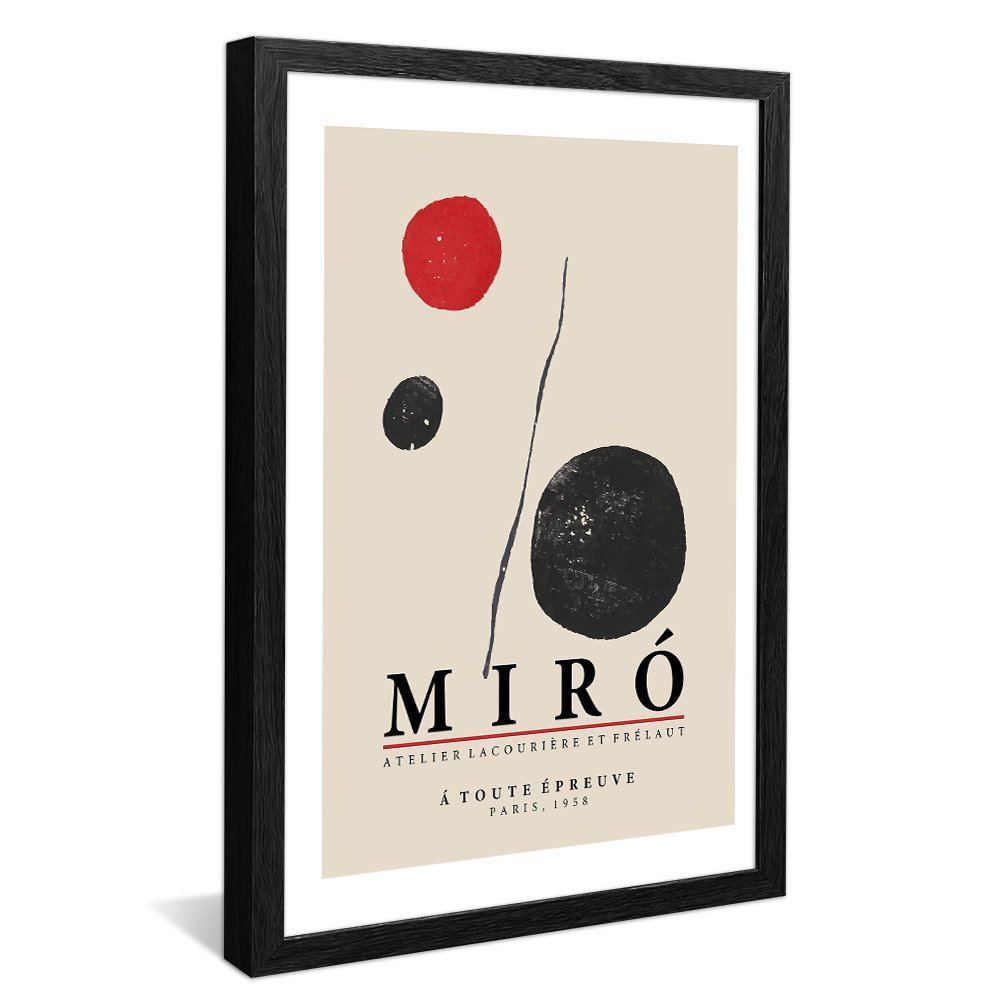 Quadro Decorativo Joan Miro Á Toute Épreuve V2404