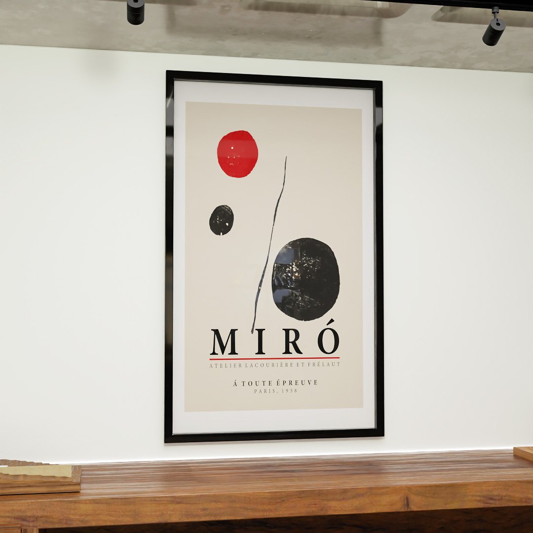 Quadro Decorativo Joan Miro Á Toute Épreuve V2404