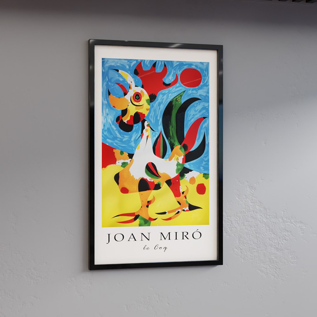 Quadro Decorativo Joan Miró Le Coq V2405