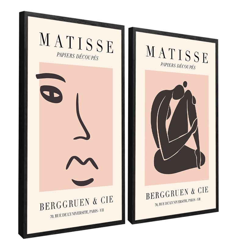 quadro papiers preto