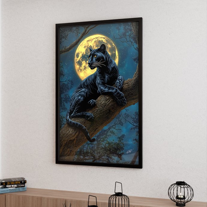 1 quadro pantera luar