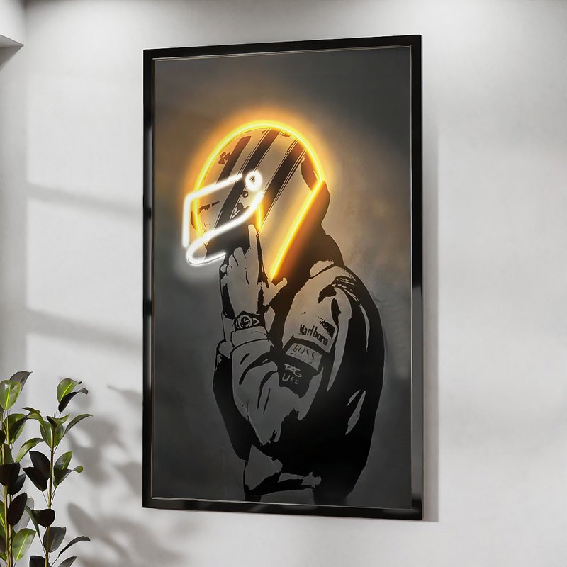 quadro decorativo corredor dourado