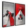 quadro duo mc senna preto reflexo