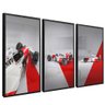 quadro trio mc senna preto reflexo