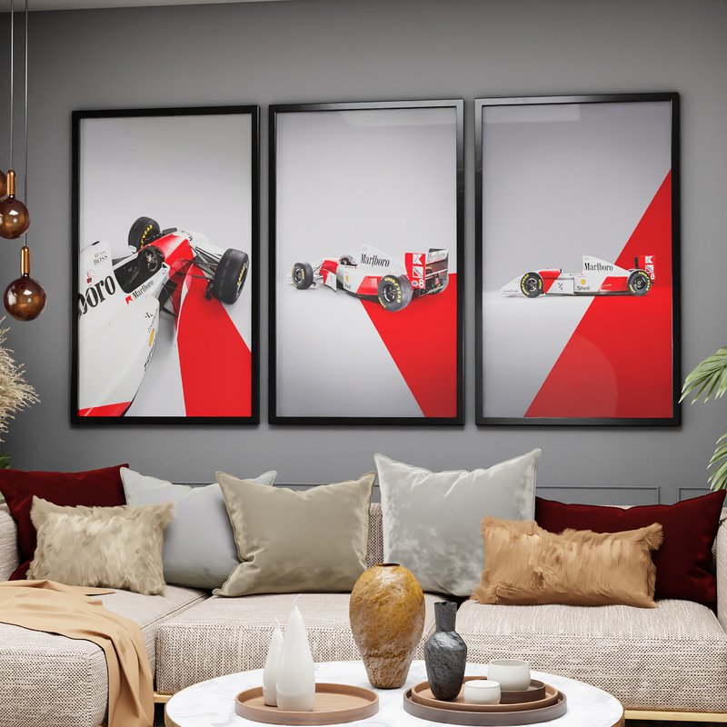 2 quadro trio mclaren senna