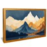 quadro mountain montain dourado