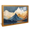 quadro mountain montain dourado reflexo