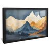 quadro mountain montain preto reflexo