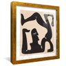 quadro contorcionista picasso dourado reflexo