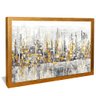quadro metropolitan reflections dourado
