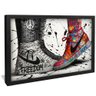 quadro sneaker graffiti love preto