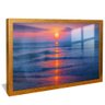 quadro sun settings ocean dourado reflexo