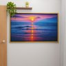 1 quadro sun setting ocean