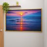 2 quadro sun setting ocean