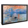 quadro monet sunrise preto