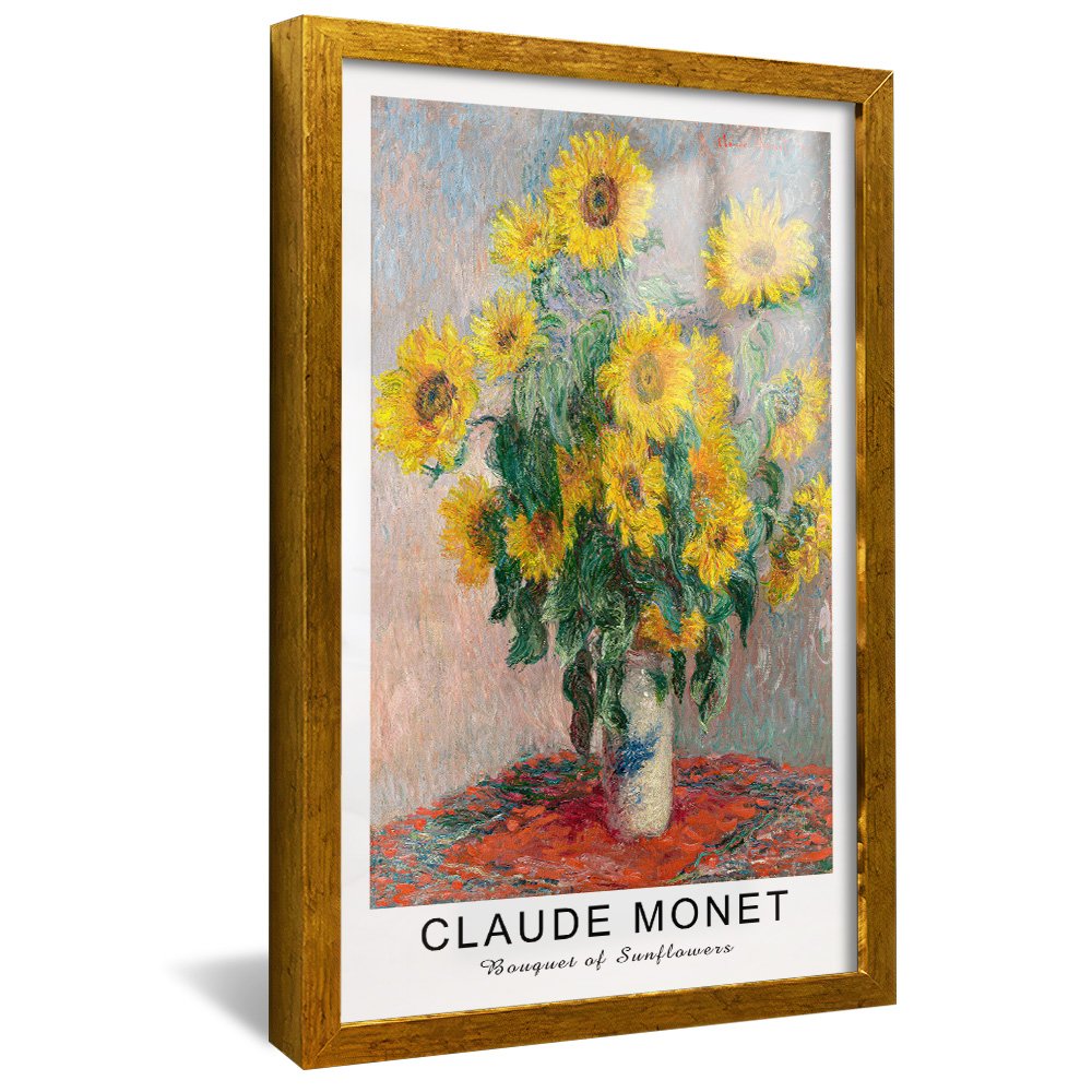 Quadro Decorativo Claude Monet Bouquet of Sunflowers V2465