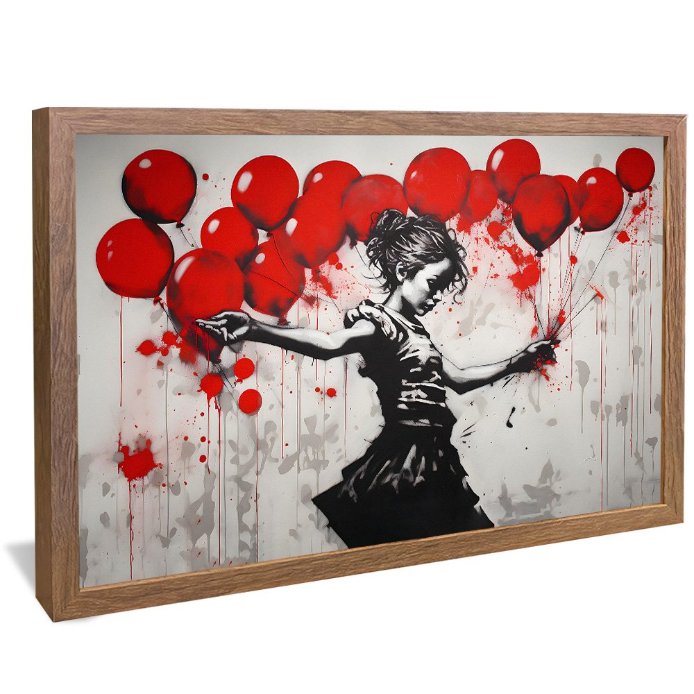 Quadro Decorativo Banksy Voo da Inocência V2493