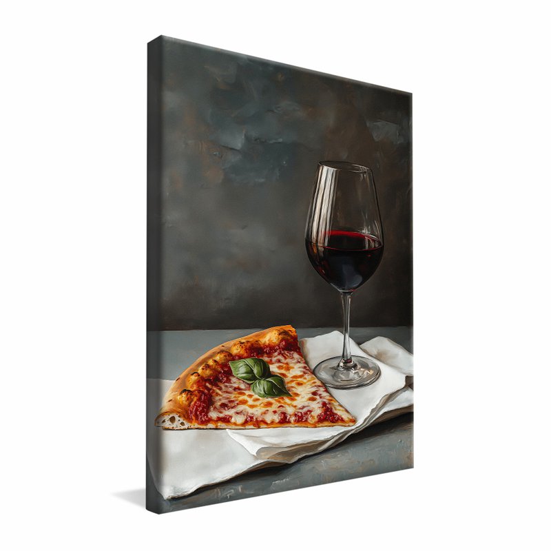 borda infinita pizza vinho