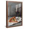 madeira reflexo pizza vinho