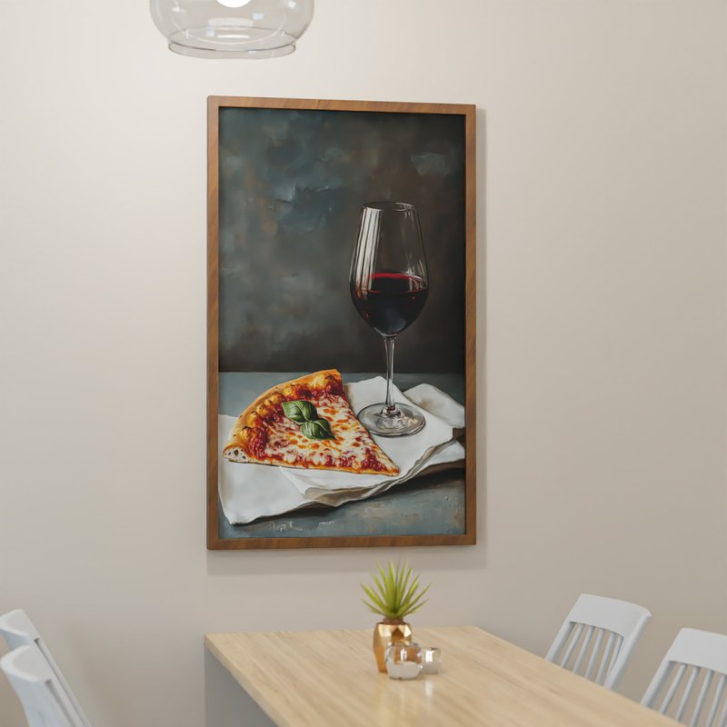 2 quadro pizza vinho