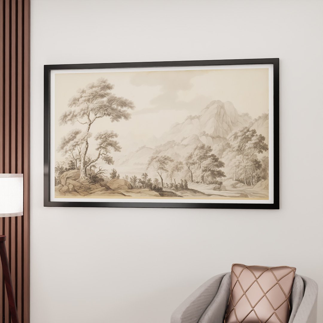 Hi-STANDARD　TM paint CANVAS 1-quadro-pintura-floresta-