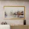 2 quadro paisagem cidade neve