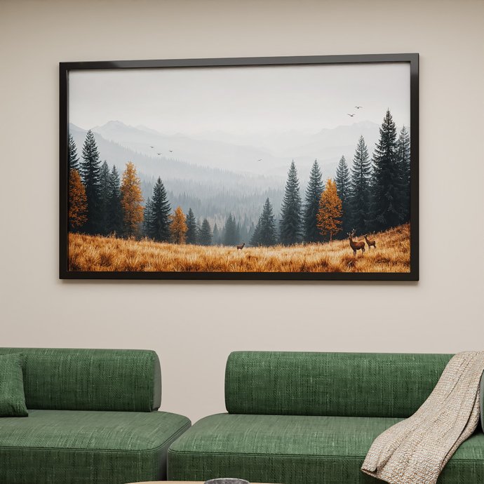 1 quadro floresta pinheiros