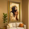 quadro decorativo jesus rezando v1832 cenario