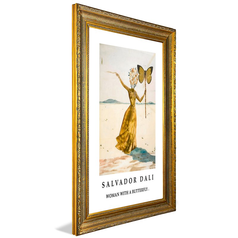 salvador dali woman with a butterfly v23742