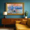 quadro claude monet sunrise no cenario