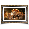 quadro familia de leoes com 2 filhotes v835 11