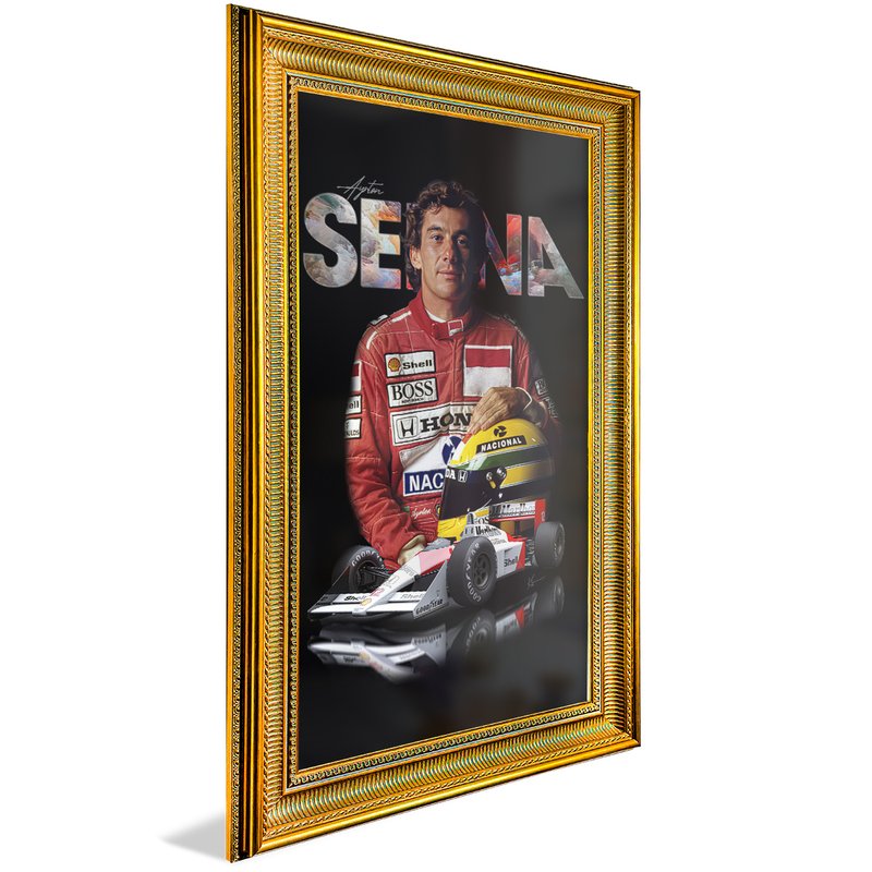 quadro homenagem senna para sempre