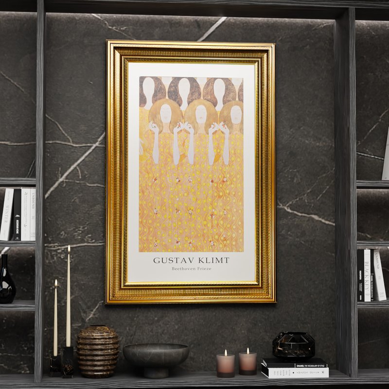 1 quadro gustav klimt beethoven frieze