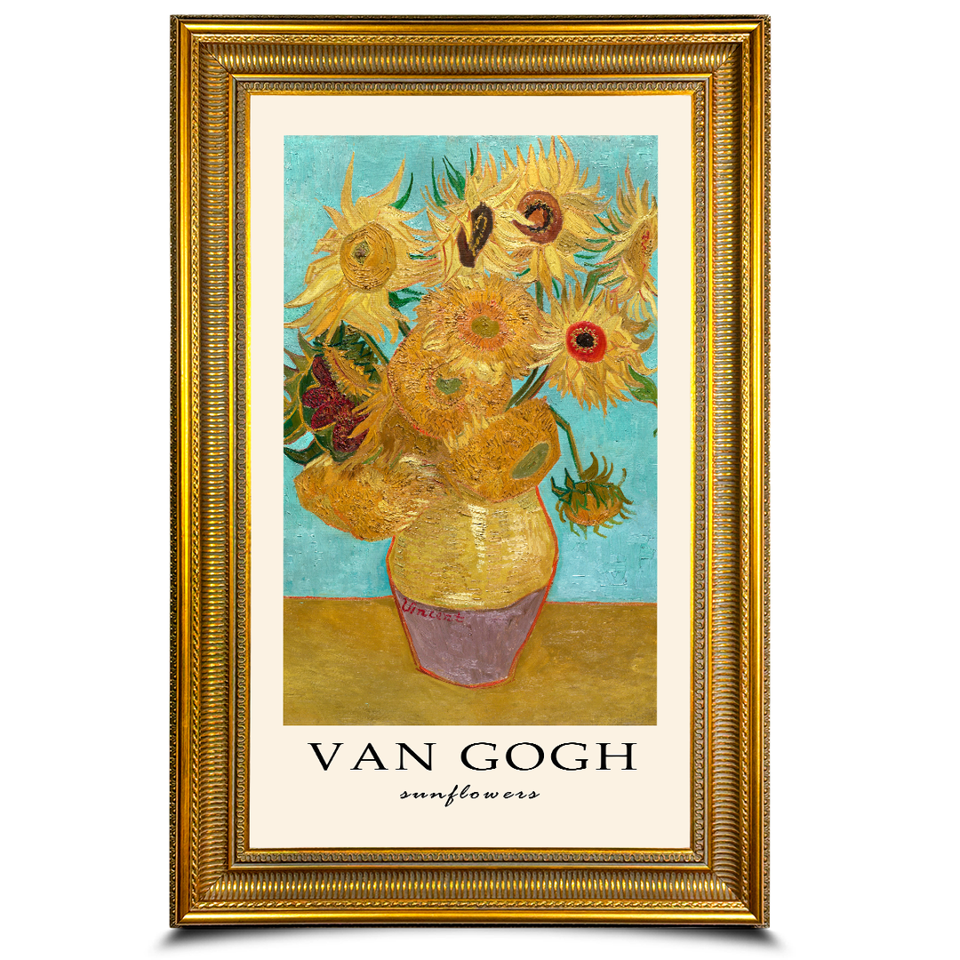 Vincent van Gogh ♢ひまわり♢ムルロ工房リトグラフ額装1/250 値下