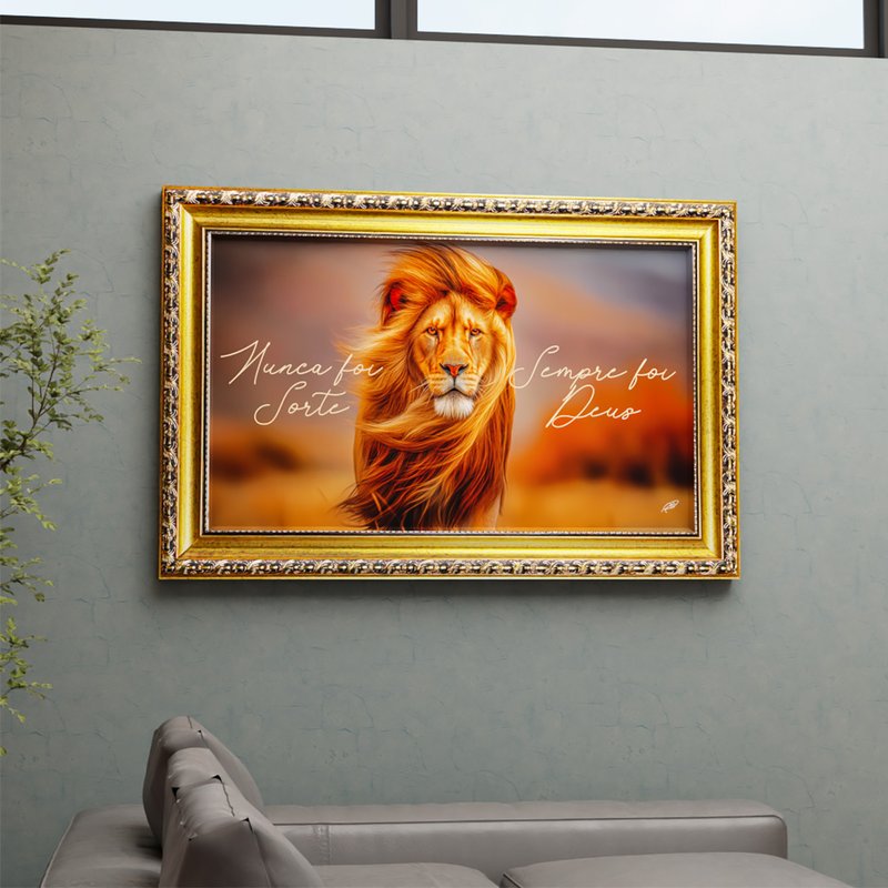 1 quadro leao sempre foi deus