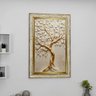 1 quadro arvore dourada branca