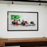 2 quadro senna abstrato branco