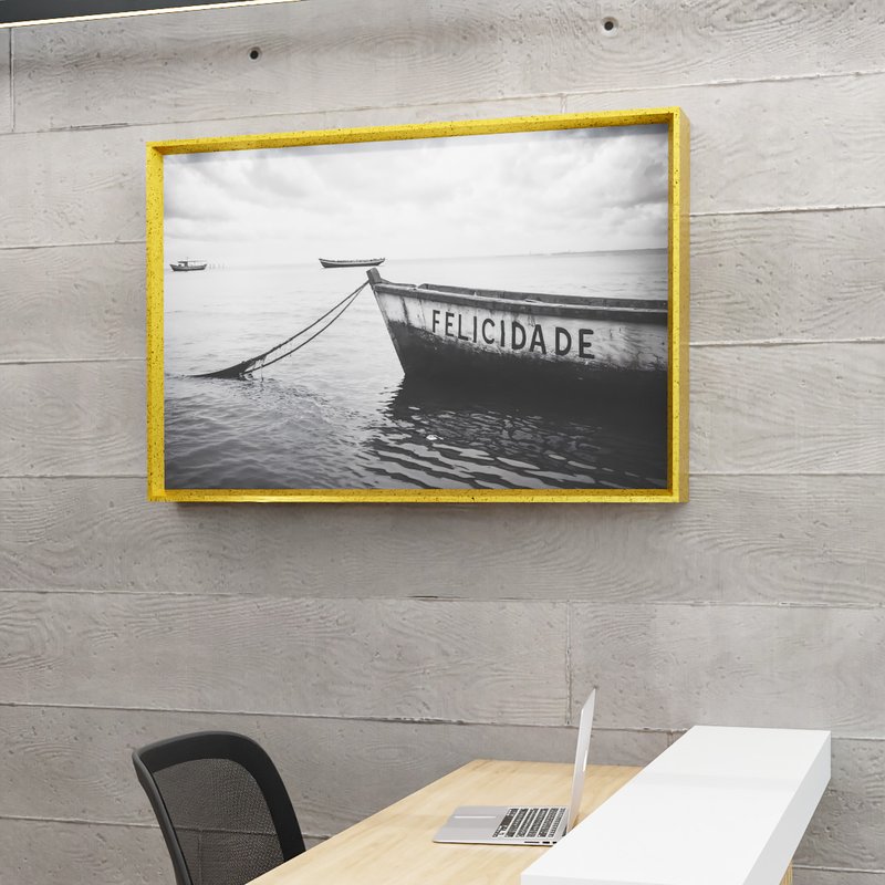 2 quadro felicidade mar dourado