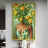 1 quadro mulher floral