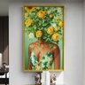 2 quadro mulher floral