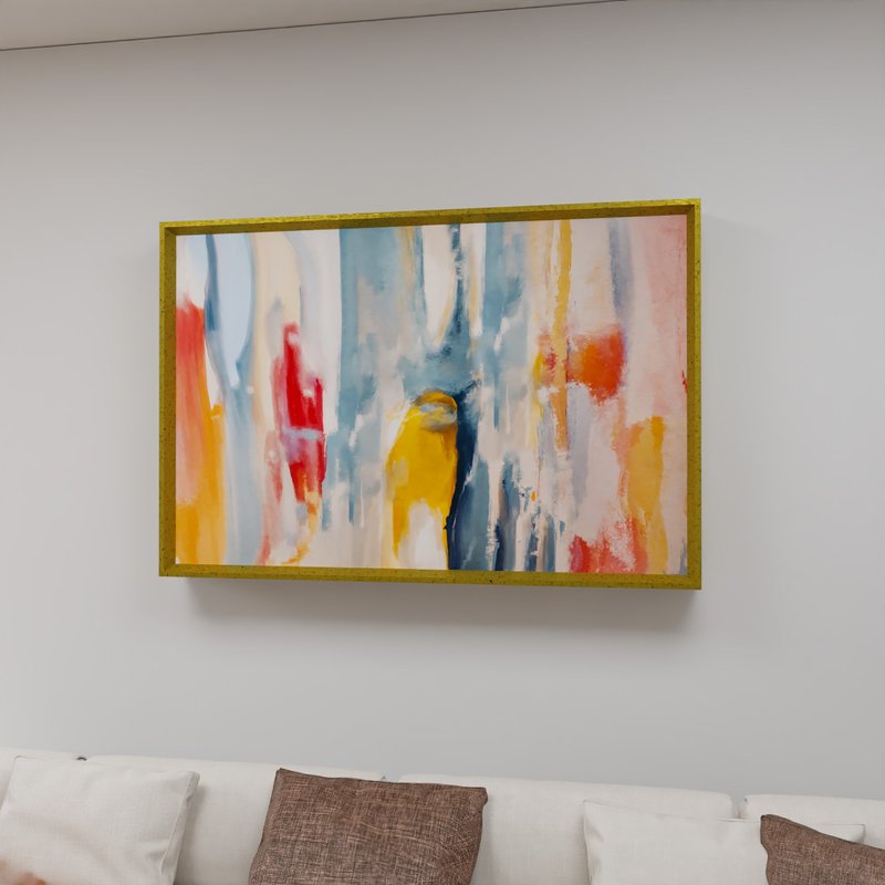 2 quadro cores abstratas