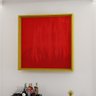 2 quadro pintura painel vermelho