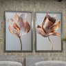1 quadro duo floral avermelhado