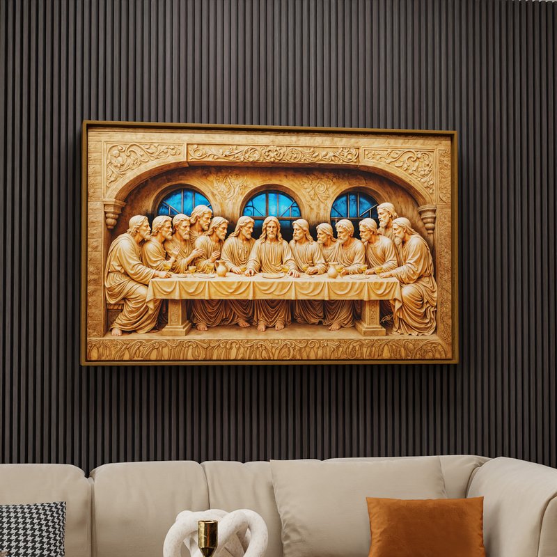 2 quadro ultima ceia flutuante