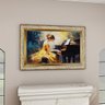 2 quadro pintura menina piano